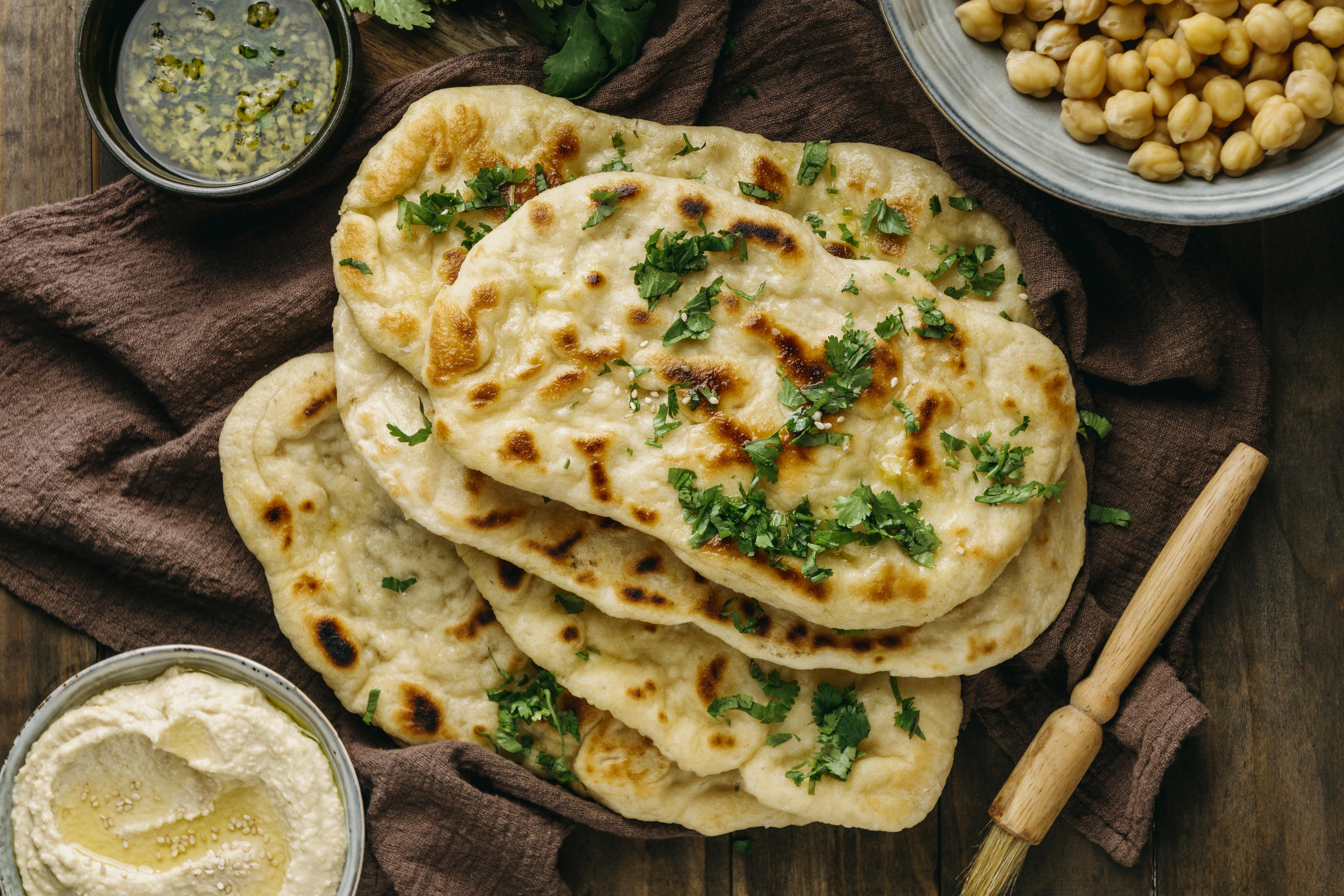 Amritsari kulcha with chole